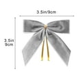 thumbnail image 3 of Dmlowu 24pcs Christmas Bows - Christmas Tree Bow Ornaments for Xmas Decor, 3.5" Velvet Bows for Christmas Tree, Hanging Decor Christmas Bow for Holiday Party, 3 of 9