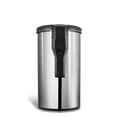 thumbnail image 3 of Nine Stars Toe Touch Automatic Trash Can, 12 Gallon Stainless Steel, Foot Sensor Hands-Free Soft-Close Lid Garbage Bin, Silver, 3 of 9