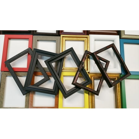 - (12) Premium Solid Wood Picture Frames - Assorted Styles and Colors