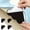 Black2, variant on Rug Gripper,Secure Rug Corner Grippers for Indoor Outdoor Use,Helps Prevent Curling Slipping,Ideal Carpet Tape to Keep from Curling Black (Pack of 8)