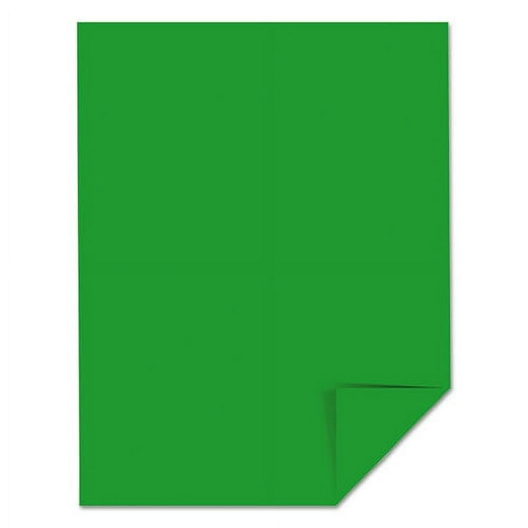 Color Paper, 24 lb Bond Weight, 8.5 x 11, Gamma Green, 500 Sheets/Ream Color Paper, 24 lb Bond Weight, 8.5 x 11, Gamma Green, 500 Sheets/Ream