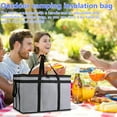 thumbnail image 4 of Large Insulated Grocery Bag, 23x15x14 Inch Foldable Thermal Tote for Food Delivery, Picnics, Shopping, Keeps Food Hot/Cold, Waterproof, Lightweight, 4 of 4