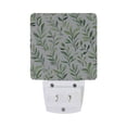 thumbnail image 5 of Yayeee LED Plug in Night Light for The Home with Auto Dusk to Dawn Light Sensors, 2 Pack, Green Leafy Pattern., 5 of 6