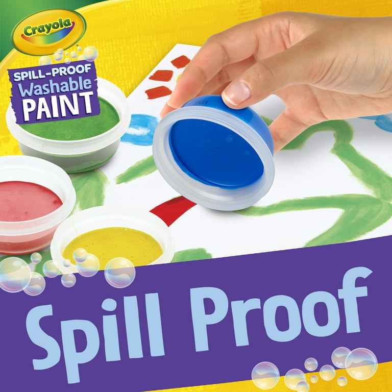 Crayola Spill Proof Paint Set, Washable Paint, Stocking Stuffers for Kids, Beginner Child, Multicolor