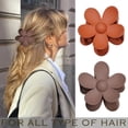 thumbnail image 3 of Hair Claw Clips Flower Hair Clips 8PCS Cute Hair Clips Large Matte Hair Clips Daisy Hair Clips Big Claw Clip Strong Hold Jaw Clip Large Hair Clamps For Women Thick Hair 8 Colors, 3 of 5