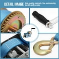 thumbnail image 4 of Favorite-Trade 3200lbs ATV Boat Winch Strap with Hook - Heavy Duty Hand Crank Winch - Best Boat Gear Trailer Winch, 4 of 7