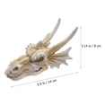 thumbnail image 5 of Decoraciones de calavera de dragón para pecera, accesorios para tanque de dragones barbudos, cueva escondida de reptiles, calavera de cocodrilo, calaveras de resina, Reptiles, 5 of 5