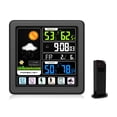thumbnail image 2 of Estación meteorológica inalámbrica LED con sensor al aire libre Pantalla táctil Montaje de mesa Reloj Termómetro Termómetro Humedad Medidor Hogar Preciso Negro Methold HA010543-02B, 2 of 6