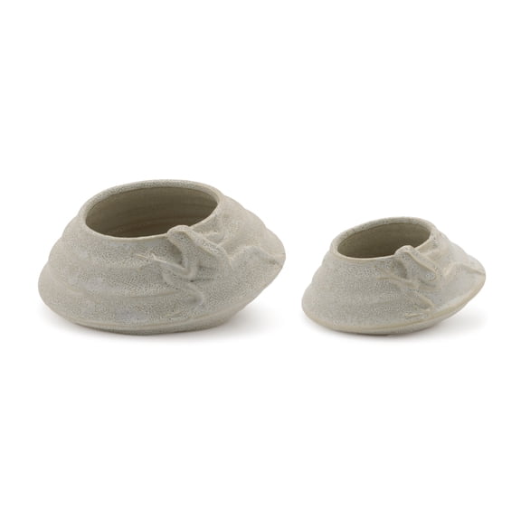 Melrose Round Tapered Porcelain Planter - 7.5" - Set of 2