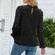 thumbnail image 5 of Blusa Señoras Bodycon Top Elegante Top de manga larga Túnica Top Traje diario (Negro L) Ygjytge Negro T L para Mujer, 5 of 5