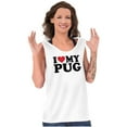 thumbnail image 3 of Love Pug Cute Dog Breed Lover Pet Owner Tank Top Tee Shirt Women Brisco Brands S, 3 of 6