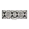 thumbnail image 3 of Better Trends 20" x 60" Bathroom Runner Mat, 100% Cotton Non-Slip Bath Rug, Water Absorbent, Machine Washable for Bathroom and Shower Use, (Charcol) Medallion Collection, 3 of 6