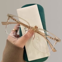 Fashion Women Large Square Glasses Anti-blue Light Clear Eyeglasses Ultralight Unisex Transparent Computer Glasses