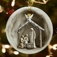 thumbnail image 4 of WEGFTDUOP Christmas Round Acrylic Hanging 8cm Nativity Scene Hanging Ornaments Transparent Colored Acrylic Holiday Decorations Christmas Tree Door And Window Pendants, 4 of 5