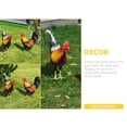 thumbnail image 3 of PTOOTP Garden Stakes Rooster Multi 2Pcs 6.6X8.3In, 3 of 8