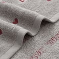 thumbnail image 5 of Couple Towel Pure Cotton Heart-Weave Face & Bath Towel, 29.5x13.8 in, Thick Quick-Dry Lint-Free, Ultra-Absorbent Valentine, Day Gift, White Gray Coffee, Soft & Durable for Home Spa, 5 of 6