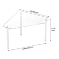 thumbnail image 5 of Tizuqe 2Pcs Transparent Acrylic Bathroom Corner Shelf Clear Floating Bath Shower Rack Stackable Makeup Display Organizer, 5 of 9