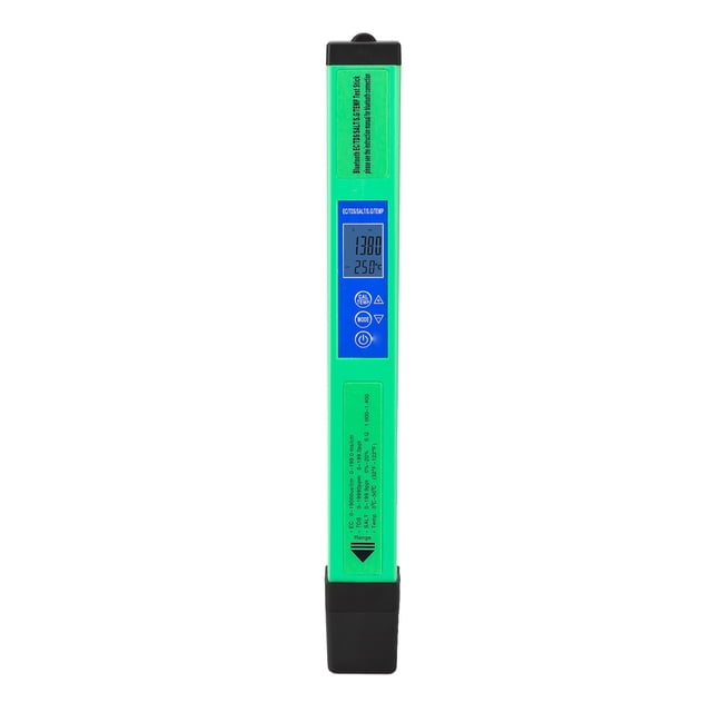 Medidor De PH 5 En 1, Medidor De Temperatura Digital EC TDS SALT S.G Probador De PH Digital De Calidad Del Agua De Alta Precisión Probador De Agua Con Retroiluminación Para Cultivo De Nutrientes