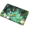 thumbnail image 2 of 3D Visual Crystal Velvet Doormat, 20X31 Inch Non-Slip Rug With Koi Fish Pattern, Water-Absorbent, Stain-Resistant, Easy To Clean, For Entryway, Bathroom, Bedroom, Living Room,, 2 of 6