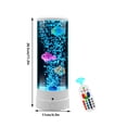 thumbnail image 3 of MMJ Fish Sensory Lamp Color Changing LED Aquarium Night Light Moving Bubble Effect Remote Control Mood Lamp Bedroom Home Office Desk Decor, 3 of 9