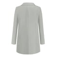 thumbnail image 4 of Women Workoffice Suit Solid Color Blazer V Neck Cardigan Button Down Fitted Outwear Pockets Professional Overcoat Single Breasted Fashion Jacket, 4 of 5