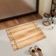 thumbnail image 5 of Alfombras para baño, alfombras para sala de estar, alfombra de área, tapete de baño de 23.6 x 15.7 pulgadas con estampado de vetas de madera, tapete absorbente de tierra de diatomeas, tapete de poliés, 5 of 6