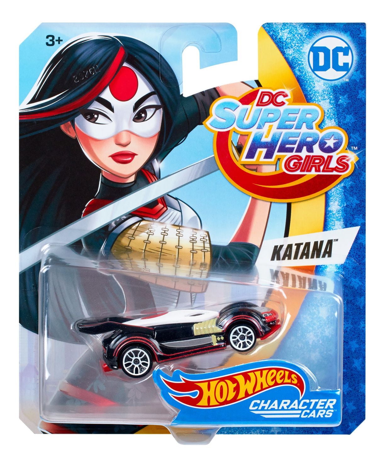 Hot Wheels DC Super Hero Girls Character Cars - Katana