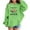 Z25-Green, variant on Oversized Graphic Hoodie for Girl Lazy Sloth Slogan Print Preppy Hoody Sweatshirt Cute Casual Sweater Tops,11-12 Y