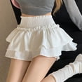 thumbnail image 2 of Lefu Two-Layer Skirt Ballet Skirt Korean Style Cute Has Lining Tennis Short Skirt, 2 of 9