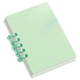 thumbnail image 2 of A7 Mini Pocket Notebook, Small Discbound Journal with Removable Pages, Frosted Cover Memo Pad for Schol and Work, Light Green, 10X7 Cm, 2 of 4