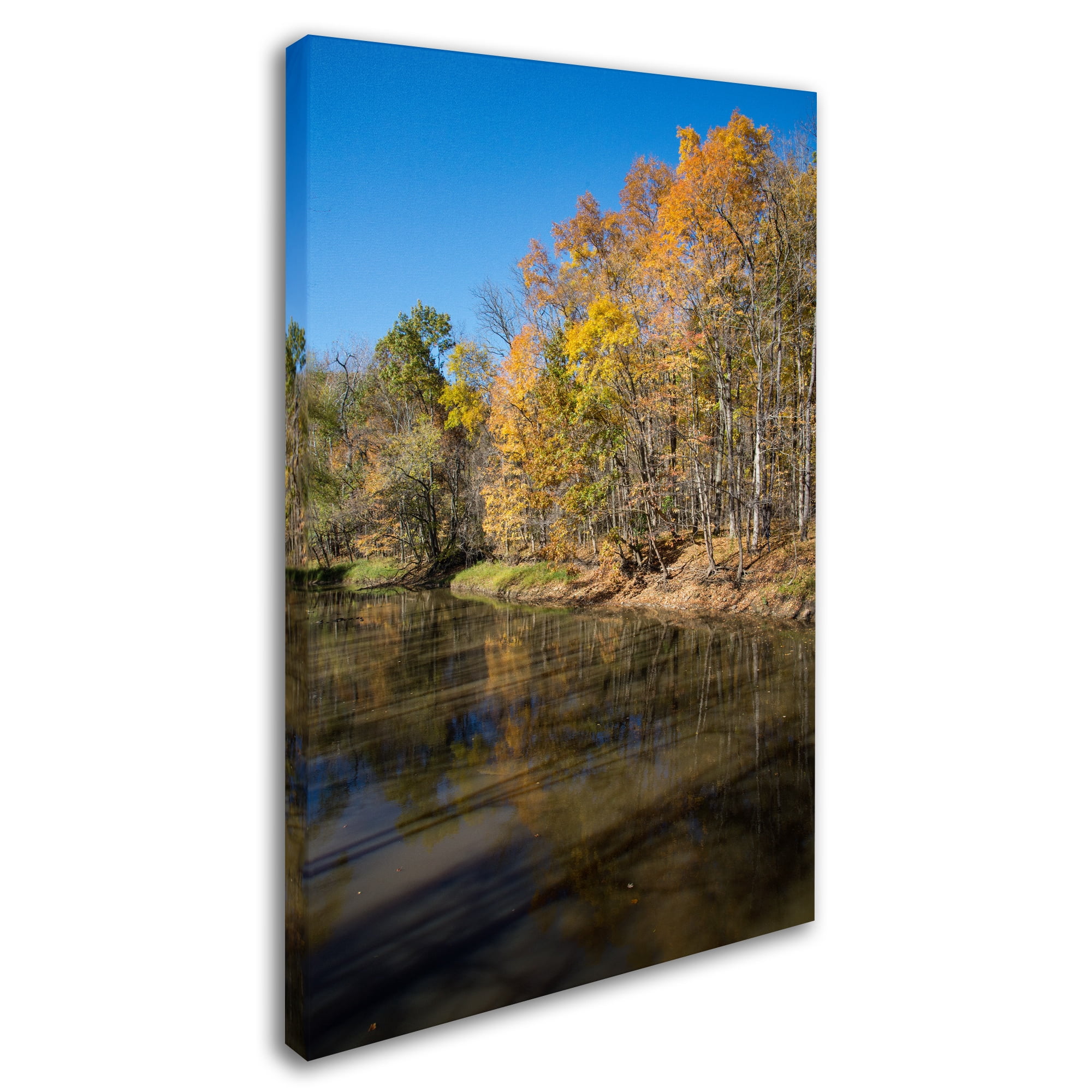 Trademark Fine Art "Vermilion River Autumn" Canvas Art by Kurt Shaffer