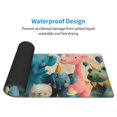 thumbnail image 4 of Pofeuu Cute Animal Party Print Desk Mat for Keyboard and Mouse，Computer Desk Matt for Desktop，Large Mouse Pad for Desk，Desk Pads on Top of Desks 12x31.5in, 4 of 8