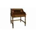 thumbnail image 2 of HomeRoots Hardwood Mini Roll Top Desk, Burnished Walnut, 2 of 2