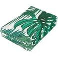 thumbnail image 3 of Coolnut 2 Pieces Tropical Leaves Bath Towels Set, Absorbent Soft Skin-Friendly Easy Care Shower Towels for Bathroom Tub Pool Gym Camp Travel College Dorm Hotel 14.4"x28.3" Wash cloth, 3 of 6