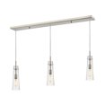 thumbnail image 1 of Z-Lite Monte 3 Light Island Billiard Light in Brushed Nickel, 1 of 1