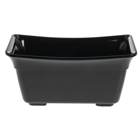 HUBERT® Food Pan 1/3 Size Black Curveware Pan - 6 1/4" L x 12" W x 6" D