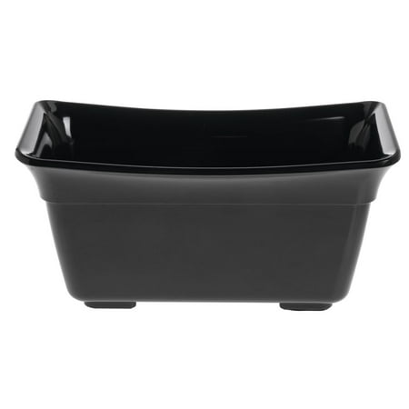 

HUBERT® Food Pan 1/3 Size Black Curveware Pan - 6 1/4 L x 12 W x 6 D
