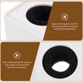 thumbnail image 3 of Portable ABS Injection Molding Square Cube Shaped Interview Mic Microphone Logo Flag Station Logo (White), 3 of 8
