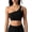 Black, variant on Women'S One-Shoulder Sports Bra - Sleeveless One Strap Low Asymmetrical Workout Yoga Tops