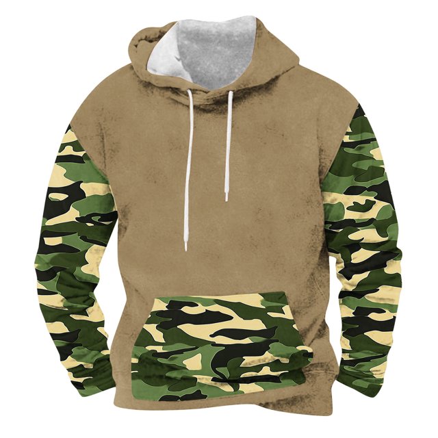Sudaderas con capucha para hombre, moda, bolsillos, manga larga, estampado, sudaderas con capucha, blusa para hombre, blusa de poliéster