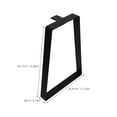 thumbnail image 6 of Raindrops Sleek Workbench Supports Black Metal Legs for Homeowners 1 Set, 6 of 7