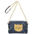 thumbnail image 2 of FORMRS Women Crossbody Purse with Chain Strap Vegan Leather Shoulder Handbag, Orange Cat Planet, 2 of 7
