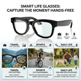 thumbnail image 7 of AI Smart Glasses 5MP HD Camera Image Recognition AI Translation Bluetooth Audio Smart Shooting Glasses, 7 of 7