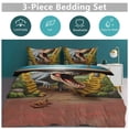 thumbnail image 2 of 3D Visual Illusion Dinosaur 3D Duvet Cover Set Quilt Cover Theme of for Bedroom Decoration, 2 of 6