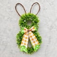 thumbnail image 4 of Easter Bunny Ear Garland Decoration - Cute Soft Rabbit Ear Wreath for Window Ornament, Home Wall, Front Door, Easter Celebration, Spring Ambiance and Festive Hanging Decor Accent, 17.8in, C, 4 of 7