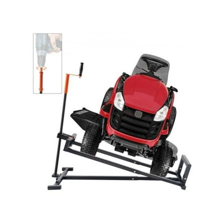 Vevor GCJSJJSGS880KCFZHV0 880 lbs Ride on Lift Jack for Lawn Mowers & Garden Tractors