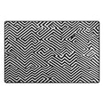 thumbnail image 2 of Modern Zigzag Lines Soft Polyester Area Rug 31''x20'', Non Slip, Memory Foam, Water Absorbent, 2 of 7