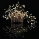 thumbnail image 4 of Tocado de novia Gloria Nupcial Perla Cristal oro, 4 of 9