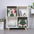 thumbnail image 3 of Collapsible Oxford Fabric Storage Cubes with Handles, Large Mid Foldable Oxford Cloth Bins Set of 2/6, Closet Organizers for Shelves Clothes Home Kitchen Toy - Knitted Christmas Tree-2, 3 of 7