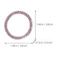 BESTYASH 2Pcs Rhinestone Start Stop Button Cover Pink Alloy Vehicle ...